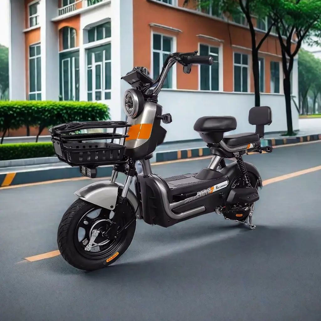 Urban Electric Bicycle 48V Wholesale Cheap Electric Scooter High Quality Electric Bicycle Long Life Copper 3-seater Bicycle