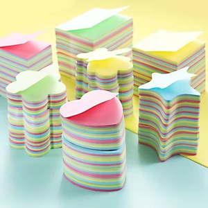 Memo personalizado Notas adhesivas Colorido Mini Cuaderno pequeño Bloque de notas adhesivas Forma personalizada - Product Image 1