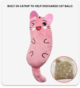 Handmade Eco-Friendly <strong>Catnip</strong> Plush Mouse Interactive Chew Toy Plush Thumb Pillow for Kitten Teeth Grinding and Dog <strong>Use</strong> - Product Image 4