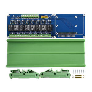 Placa de expansión de relé de potencia IoT de montaje en riel DIN Módulo de relé de potencia de tres canales (3-CH) para Raspberry Pi 4B/3B +