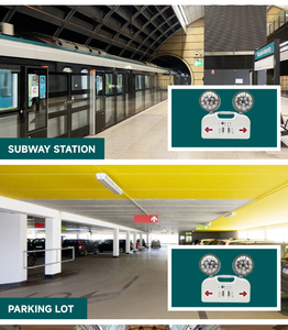Đèn LED khẩn cấp 8 giờ 10W với 2 đèn thoát hiểm di động 5W tích hợp pin Lithium 3.7V - Product Image 6