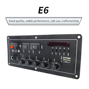 Support Custom 2CH Digital BT <strong>MIC</strong> <strong>Input</strong> Rechargeable 12V Karaoke Power Amplifier Audio Accessories with TF USB &amp; Mixer - Product Image 2