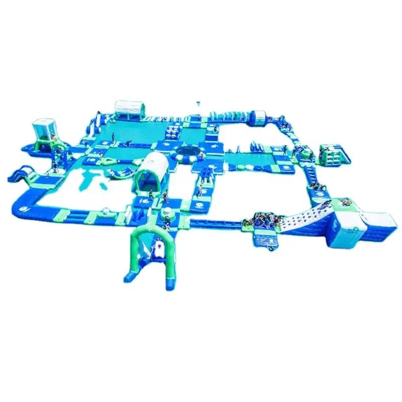 ANGE commerciale blu gonfiabile parco acquatico parco acquatico giochi d'acqua gonfiabili gioco acquatico attrezzatura galleggiante