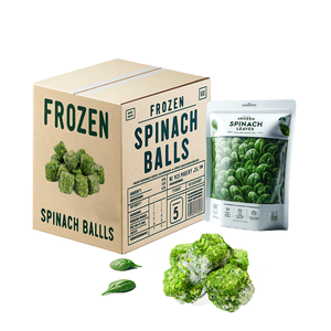 BQF冷冻菠菜块新鲜烫蔬菜切碎图案全叶冷冻加工 - Product Image 1
