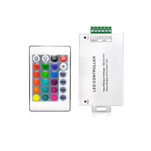 5-24V Mini RGB LED Controller mit 24-Tasten-IR-Funkfernbedienung für 5050 RGB LED Strip Lights
