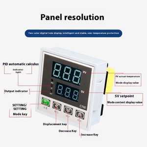 Instrumento de control de temperatura con pantalla digital PID, controlador de temperatura integrado para temperatura de máquina de embalaje inteligente - Product Image 6