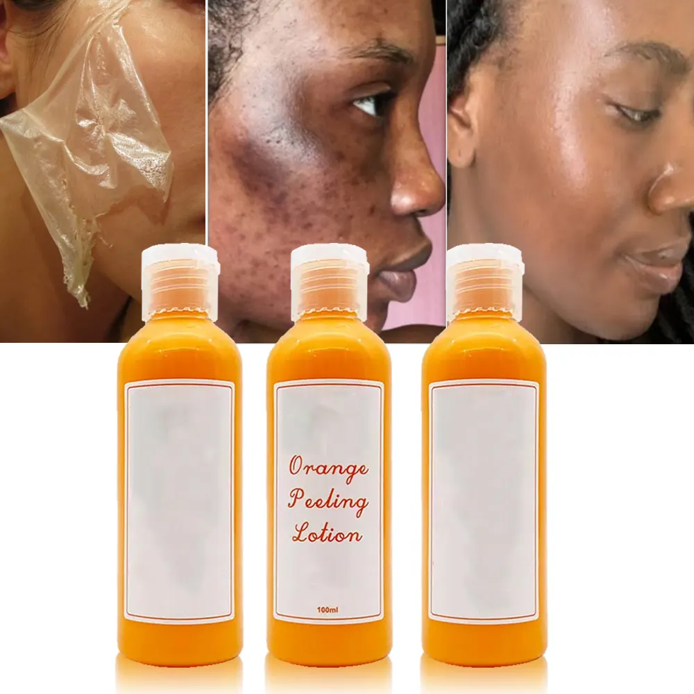 Nudillos blanqueadores de piel muerta, exfoliante Facial para el cuidado de la piel, suero Exfoliante para el cuerpo, naranja, aceite exfoliante