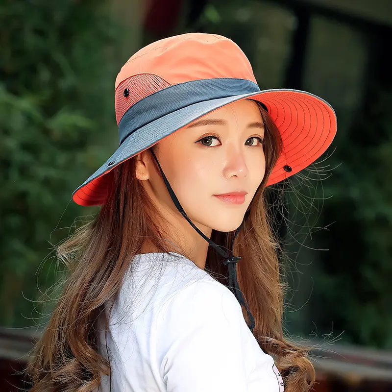 Summer Korean Version Outdoor Fisherman Hat Foldable Hiking Fashion Hats For Women Uv Prionotect Sun Cap Luxury Bucket Hat