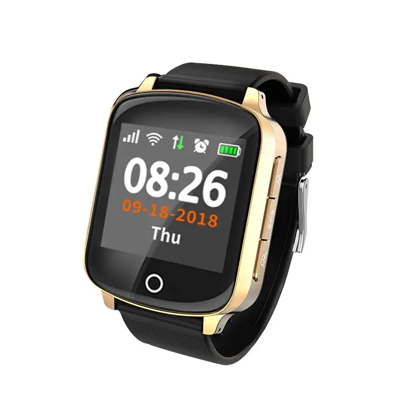Smartwatch para idosos, relógio inteligente à prova d' água com gps, alerta de segurança para idosos, 3g