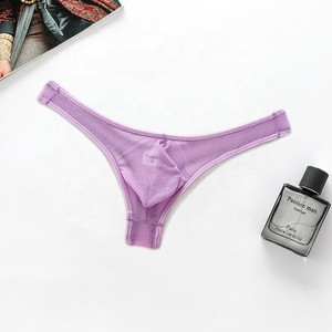 Venta al por mayor de Tanga de malla para hombres, Tanga fina translúcida japonesa para hombres, Tanga transparente de cintura baja y alta elasticidad para hombres - Product Image 3