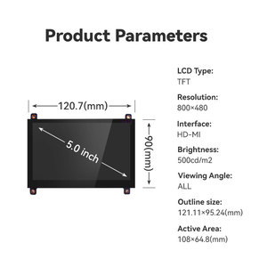 Werks großhandel 10,1-Zoll-Himbeer-Pi-Display mit hoher Helligkeit Res1024 * 600 Touchscreen-LCD-Module - Product Image 3