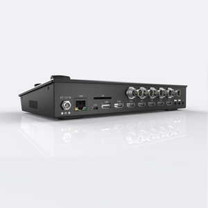 Conmutador mezclador de video en vivo 5CH 4K Mini con entradas 5CH HD MI/SDI, salida dual de control PTZ para transmisión multicámara y videocast - Product Image 3