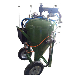 Uygun kumlama makinesi mavi Mini kumlama makinesi basınç davul pas kaldırma yağ kaldırma yüzey Sander - Product Image 2