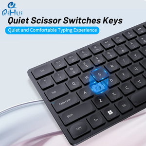 QiHui Factory Wholesale 2.4ghz Waterproof Wireless <strong>Keyboard</strong> <strong>Functional</strong> <strong>Keyboard</strong> Gaming <strong>Keyboard</strong> Mouse Combos Desktop <strong>Computer</strong> Pc