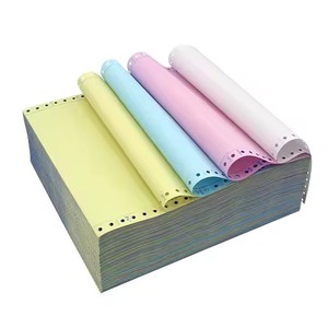 Papel de impresión de ordenador sin carbón 2ply 3ply 4 Ply Papel de ordenador continuo Ncr Papel de recibo de factura sin carbón - Product Image 1