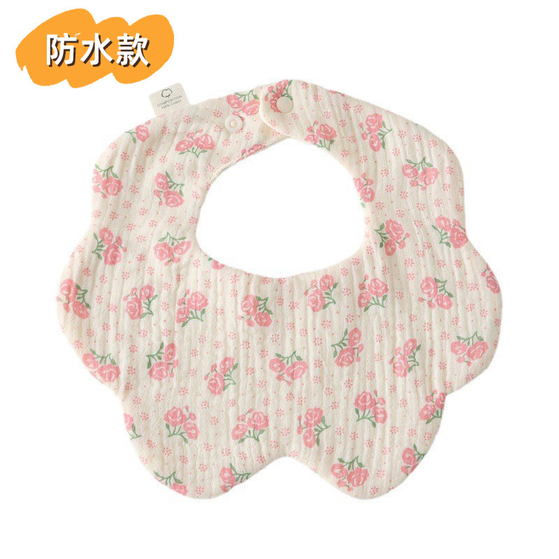 Waterproof floral apron - pink rose