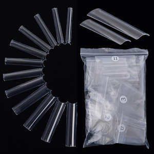 ง่ายเรียวยาวชัดเจน XL XXL XXXL ตรงไม่มีโค้ง C สแควร์เล็บเคล็ดลับสำหรับเล็บ - Product Image 2