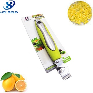 Manual Durable Stainless Steel Citrus Lemon <strong>Zester</strong> with Rubber Coating Handle for Household <strong>Use</strong> - Product Image 4