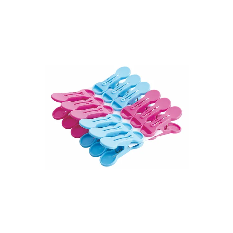 Clip per bucato in plastica personalizzata da 10 pezzi all'ingrosso organizzazione di stoccaggio mollette Clip per vestiti Clip per mollette di stoffa per abbigliamento