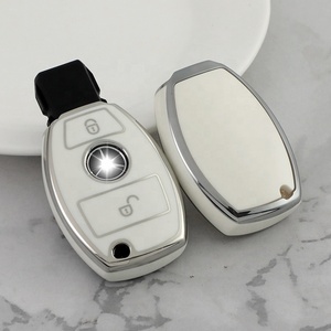 En çok satan yumuşak TPU araba anahtarı durum için Benz C E S M CLS CLK G sınıfı araba anahtarı kabuk kapak ile gümüş kenar 2 & 3-button - Product Image 4