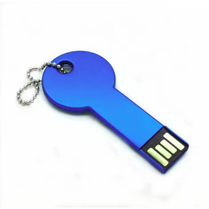 多色金属钥匙形状USB 2.0闪存驱动器促销礼品USB驱动器带徽标 - Product Image 1