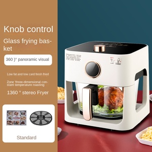 1200W 5L Oil Free Household Mechanical Touch <strong>Control</strong> Smart Glass Transparent and Visible Air Fryer Cooker <strong>Without</strong> Oil - Product Image 6