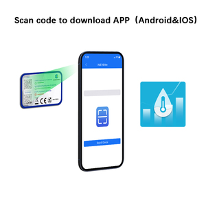 Registrador de datos de temperatura BLE inalámbrico desechable, entorno de informe PDF, monitoreo en tiempo real - Product Image 5