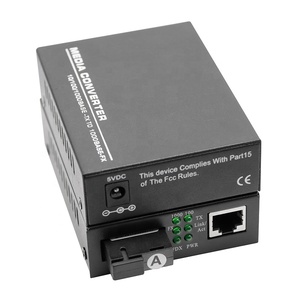 SC rj45sm光纤介质转换器10/100mbps单光纤单模介质转换器 - Product Image 2