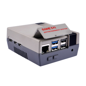 GeeekPi Game 5Pi NES 5Pi Style Case Kit ABS 3510 Ventilador de refrigeración funcional Disipadores de calor Destornilladores para Raspberry Pi 5