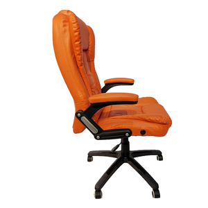 WS1119 Orange Leder Bequemer Sitz Sieben-Punkt-Massage-Büros piel stuhl mit Fernbedienung