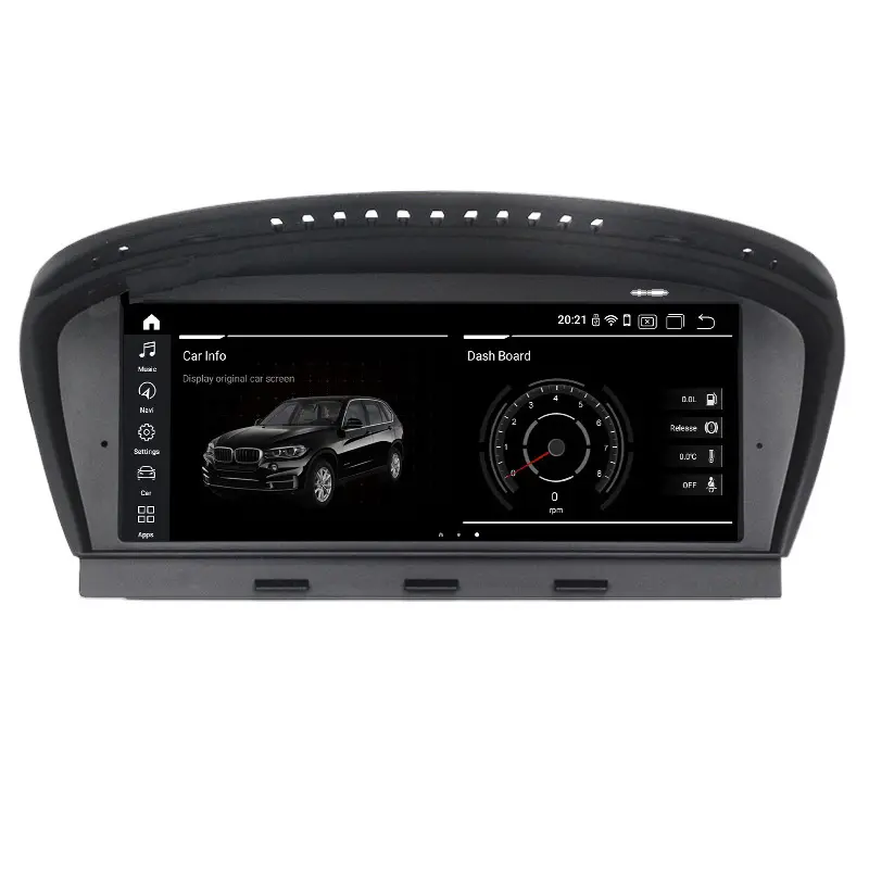 Carplay Nirkabel Pemutar Multimedia Mobil Android 12 untuk BMW Seri 5 E60 E61 E63 E64 E90 E91 E92 Kingston CIC Radio GPS 4G SIM