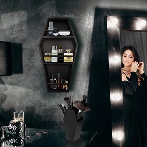 איפור ארון מדף ארון מברשת מחזיק 3 מדף ארון איפור מחזיק עבור גותי דקור משלוח עומד או קיר תלוי ma