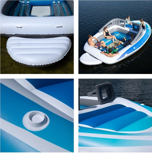 Factory Direct Sale Capacity 6 Person PVC Inflatable Boat <strong>Raft</strong> Floating <strong>for</strong> Ocean Island and Pool with Printing logo - Product Image 4