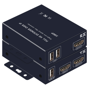 通过光纤1080P 20KM HDMI到光纤KVM扩展器TCP/IP黑色 - Product Image 6