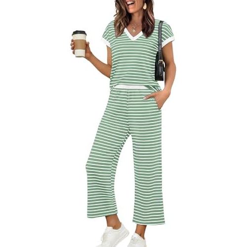 Green White Stripe
