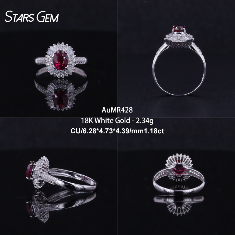 18K White Gold-AuMR428