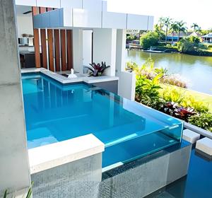 Chất Lượng Cao Ngoài Trời Trên Mặt Đất Trong Suốt Infinity Acrylic Hồ Bơi Riêng Trên Mặt Đất Hồ Bơi Với Một Cửa Sổ Trong Suốt - Product Image 1