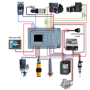 Huaqingjun8入力8出力RS485付きトランジスタ出力RS485通信モジュール拡張制御用のシンプルなPLC - Product Image 6