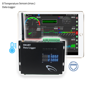 Controlador de temperatura del calentador de agua ulti-channel, registrador de datos de energía solar digital con salida de relé