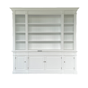 P1803-240 <span class=keywords><strong>dundee</strong></span> Pháp sang trọng tỉnh cổ phong cách cổ điển rắn gỗ sồi Kệ sách nhỏ Kệ sách gỗ trắng - Product Image 1