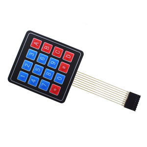 WGZX 1 3 4 5 12 16 20 Botón de tecla interruptor de membrana 1x4 1x5 4x4 4x5 teclas matriz teclado Panel de Control DIY Kit - Product Image 2