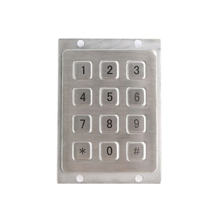 Montaje en Panel numérico retroiluminado de Metal con 12 iluminado las llaves para el sistema de Control de acceso - Product Image 5