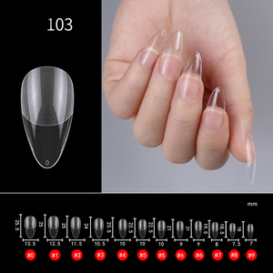 Yeni 120 adet yumuşak jel tam kapak tırnak Tipps temizle ekstra uzun keskin yanlış çivi tam kapsama Nail İpuçları - Product Image 2
