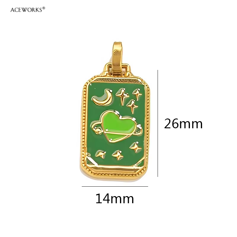Ciondolo Cuore Verde (Cuore del Pianeta) Oro