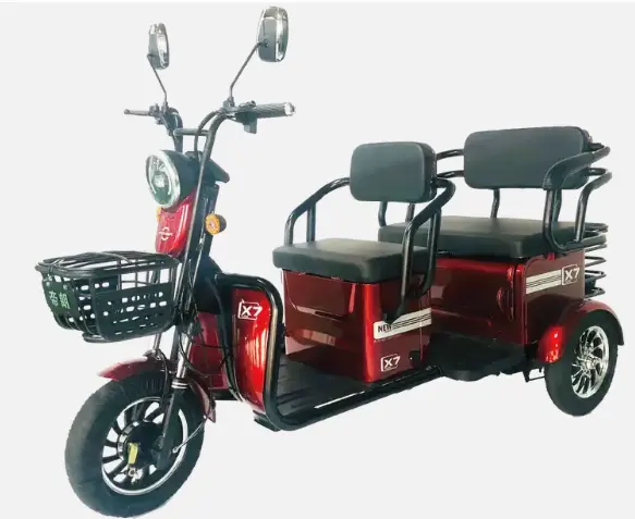 Triciclo elétrico barato para idosos, scooter, bicicleta de três rodas, triciclo elétrico para adultos (48/60V 500W)