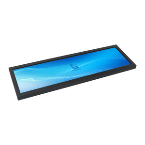 Pantalla de publicidad LCD ultrafina de 6mm con borde de estante, reproductor multimedia USB, pantalla de señalización Digital para monitor de barra de red de ascensor - Product Image 1