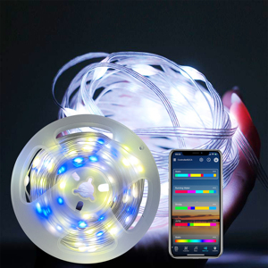LED <strong>String</strong> <strong>Lights</strong> Outdoor Indoor Waterproof Warm White Clear Cluster Tree <strong>Lights</strong> 8 Modes Twinkle RGBIC Fairy Xmas <strong>Light</strong> - Product Image 3