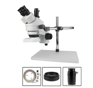 Microscopio estéreo trinocular Simul-Focal 3.5X-90X, microscopio industrial USB Digital compatible con 38MP y cámara para reparación - Product Image 4