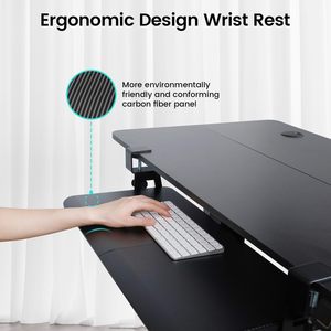 Large Keyboard Tray Under <strong>Desk</strong> Steady Slide-Out Platform <strong>Computer</strong> Drawer Mouse Tray for Typing With C Clamp Mount System