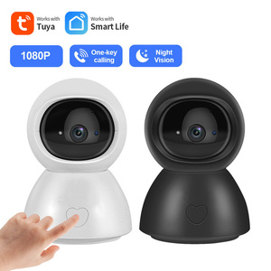 LEDEAST-minicámara inteligente de Audio bidireccional, dispositivo con Control remoto por aplicación Tuya, 1080P, almacenamiento en la nube, Wifi, para habitación de niños - Product Image 2